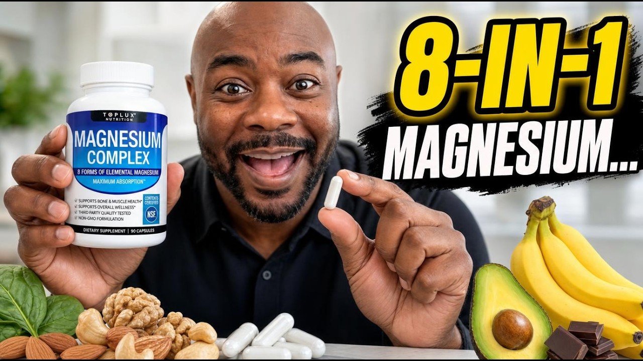 Toplex magnesium complex capsules bottle