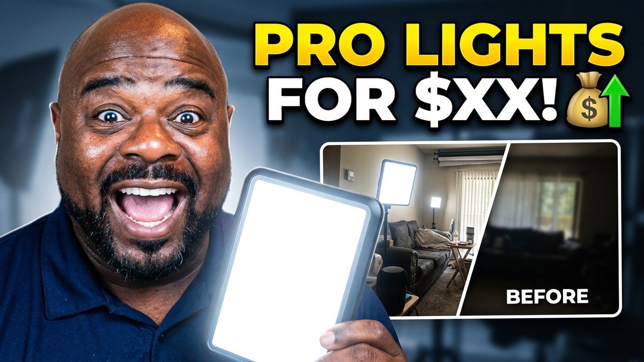 NiceVeedi LED video light kit with tripods